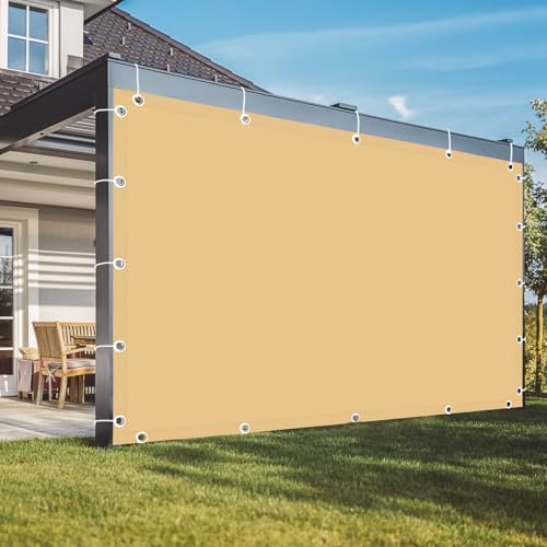 Voile d'ombrage rectangulaire imperméable protection UV 98 % extérieur balcon 3x6m