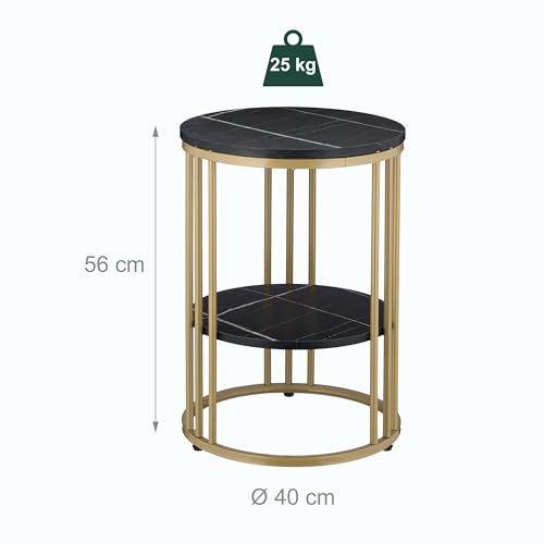 Table d'appoint de 56 cm pour optimiser l'espace et ranger vos objets près du canapé