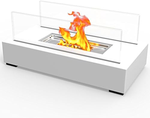 Paradise Ventless Tabletop Bio Ethanol Fireplace (White)