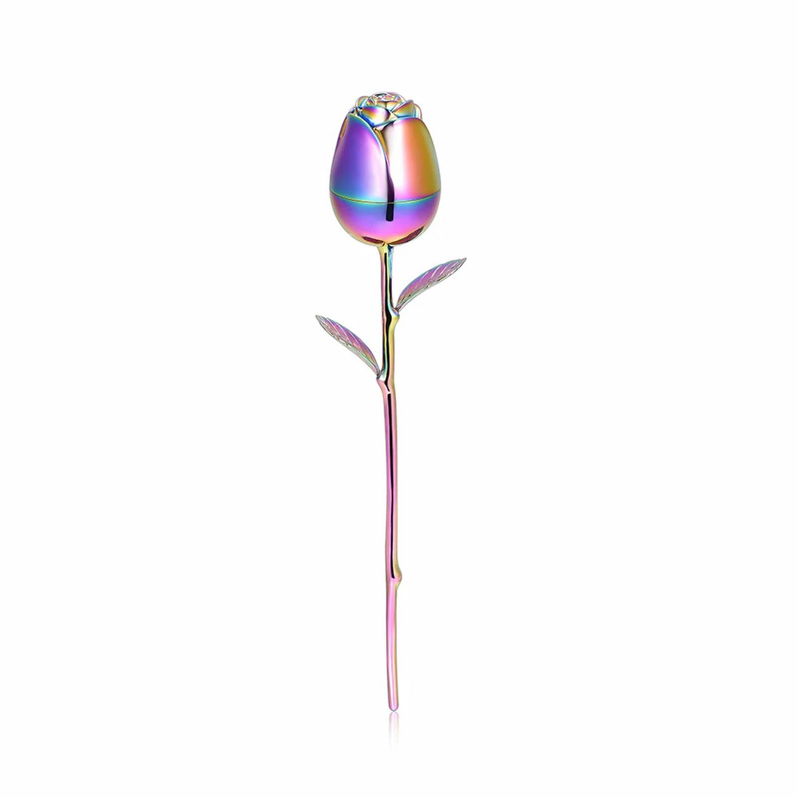 Bijou en forme de rose 3D souvenir de crémation et de cendres multicolore