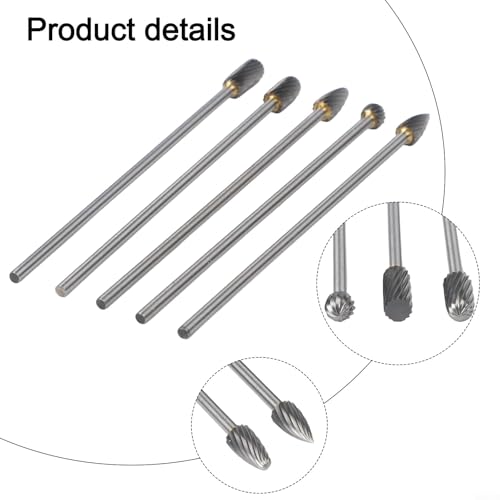 Set de 5 fresas rotativas 100mm para madera y metal miniatura 4
