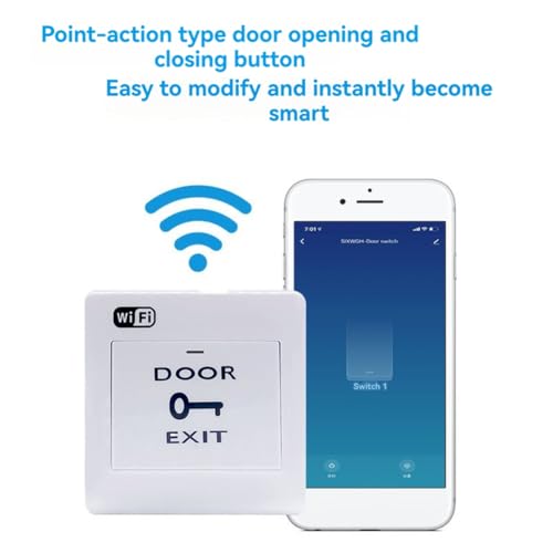 Interruptor de presión inalámbrico WiFi para domotizar la apertura de puerta 3