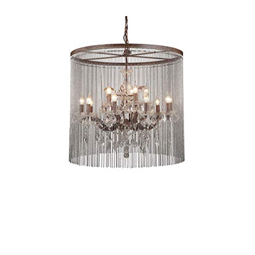 Lustre cristal salon style café rétro pour chambre et villa