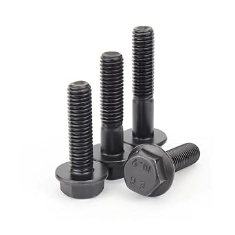 Black 10.9 Steel Fine Thread Hexagon Flange Head Bolts Screws M10 M12 M14 M16 (2,M12 x 1.25 x 120mm)