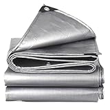 Kompatibel mit wasserdichter Plane, silberner, Mehrzweck-Markise, Überdachung, Regenschutz, Sonnenschutz for den Außenbereich, Camping(3x4 m)