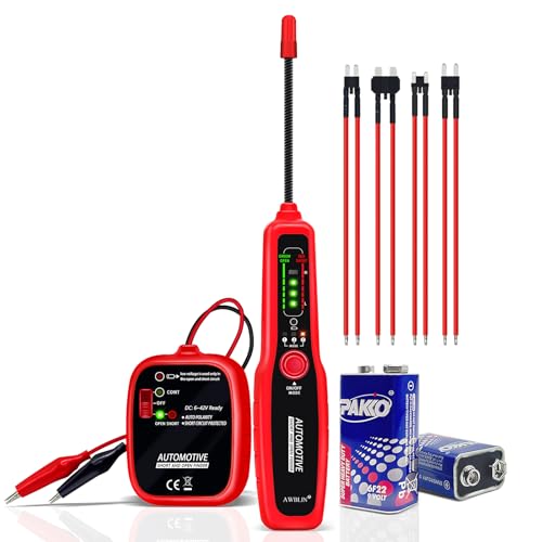 Image of AWBLIN Wire Tracer Automotive Electrical Open & Short Finder Circuit Tester Wire Breaker Finder Fault Probe Cable Tracker Electrical DC 6-42V