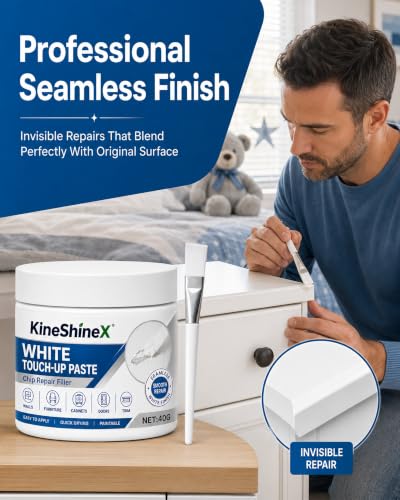 White Furniture Touch-Up Paste, White Paint for Furniture and Floor, 40g miniatura 3