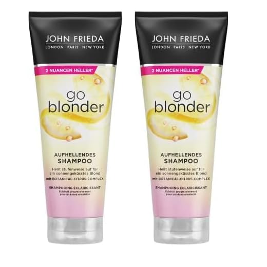 John Frieda Sheer Blonde Go Blonder Shampoo, 250 ml, 1 Stück (Packung mit 2)