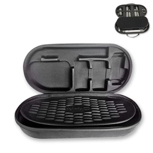 Image of CRYSENDO Dyson Airwrap Travel Pouch Complete Long HS08 HS05 HS01 | Hard Dyson Pouch for Airwrap Dyson | Lightweight & Portable Dyson Storage Bag (Black)