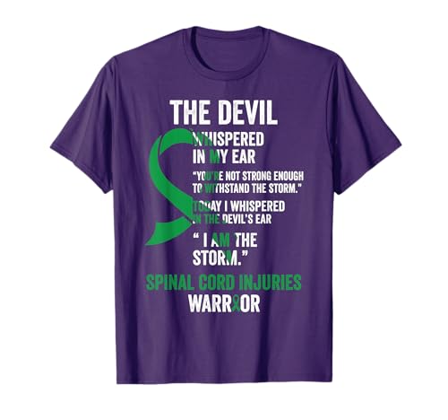 The Devil- Spinal Cord Injuries Awareness Support Ribbon T-Shirt