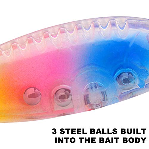 Iscas falsas, 5 peças/conjunto de 4,5 cm iscas artificiais biônicas de pesca com ganchos agudos afia