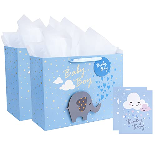 Loveinside Sac Cadeau Extra Large Avec Carte-Cadeau Et Papier De Soie Blanc - Baby Boy 3D Making Design - 40,7 × 15,3 × 30,5 cm Cover