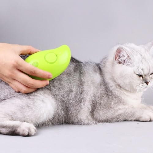 Escova Para Gato Cachorro 3 Em 1 Autolimpante De Vapor Recarregável Para Animais Pet Tira Pelo Premi