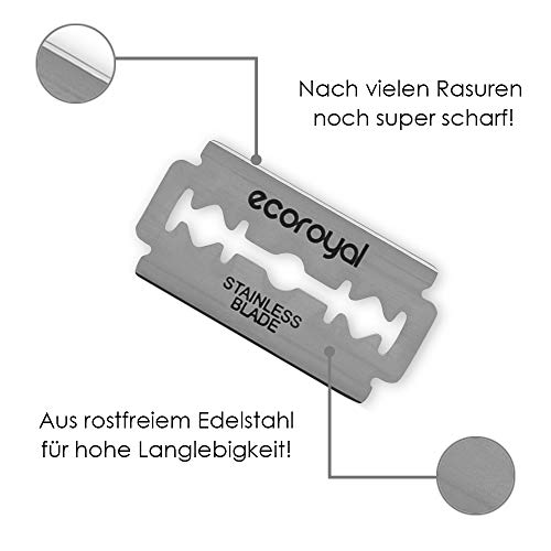 Rasierhobel-Klingen EcoRoyal für Rasierhobel und Rasiermesser