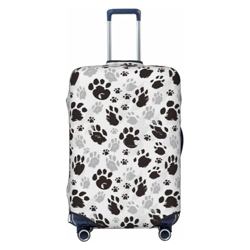 Traces of Animals Luggage Cover Washable Elasticated Luggage Covers for Suitcase tsa Approved Stylish Dust and Scratch Resistant Luggage Case Protector
