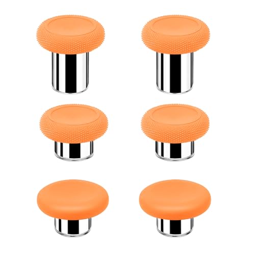 Elite Series 2 Thumbsticks - 6 in 1 Magnetic Joysticks for Xbox Elite Controller Series 2 Core(Model 1797), Accessories Replacement Included 2 Tall, 2 Standard, 2 Classic (Zest Orange)