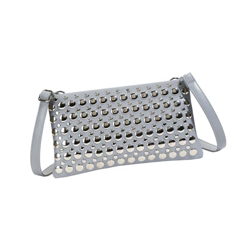 Sac à main contemporain clouté pour femme grand sac à bandoulière en cuir PU