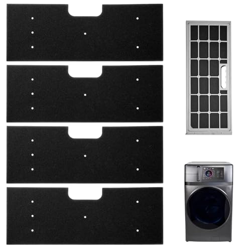 WH01X35719 Lint Filter Replacement for G-E Profile Washer Dryer Combo-Hand Washable-Reusable-Enhanced Filtration for Models PFQ97HSPVDS 4 Pack by Sikawai