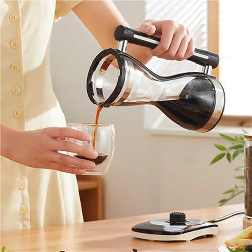 Generisch 750-W-Siphon-Kaffeemaschine, Glassiphon-Vakuum-Kaffeemaschinen, Mit Wiederverwendbarem Edelstahlfilter, 3-stufige Geschwindigkeitseinstellung, 240 Ml Fassungsvermögen, Trockenbrandschutz