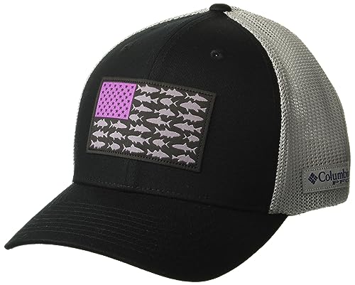 Image of Columbia Unisex PFG Fish Flag Mesh Ball Cap