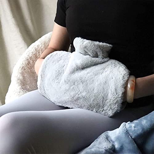 Oukhot Water Bottle With Soft Fleece Cover Hand Pocket, 1.5L Hot Water Bag Hand Warmer, Hot/Cold Therapy #TOP7
