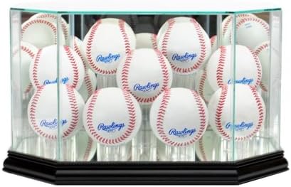 Perfect Cases 9BSB-B Octagon 9 Baseball Display Case44; Black