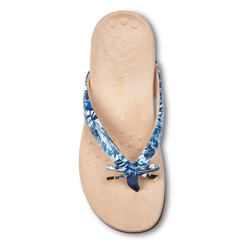 Image of Vionic Women's Rest Bella Toe Post Sandal- Supportive Ladies Orthotic Sandals that include Three Zone Comfort with Arch Support- Flip Flop for Ladies, Medium and Wide Width Size 5-12