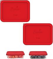 Vista 1 de Sophico - Tapas de repuesto de silicona para recipientes de almacenamiento rectangulares de 3 tazas para cuencos de vidrio Pyrex 7210-PC, recipiente