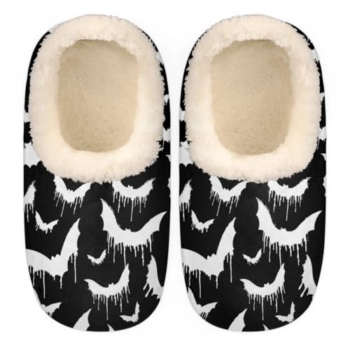 Women's Slippers Comfy Warm House Slippers for Women Men, Fuzzy Slip-on Plush Ladies Slippers Socks for Winter Bedroom Indoor and Outdoor