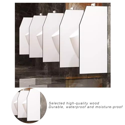 Mampara para urinario de pared con panel de protección para inodoro de hotel y comercio 8