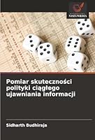 Pomiar skutecznosci polityki ciaglego ujawniania informacji (Polish Edition) 3659659908 Book Cover