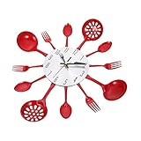 Horloge de cuisine – affichage précis de l'heure, qualité stable, trotteuse silencieuse, pour une ambiance confortable, horloge murale