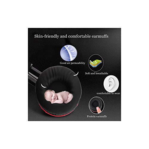 Bluetooth Over Ear Headphones, Colorful Led Lights Headphones With Built-In Mic, Light Weight, Wired And Wireless Foldable Hifi Stereo Headphones For Classroom/Home Office/Pc/Mobile Phone(Black Red) #TOP4