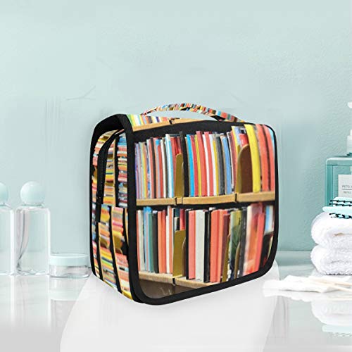 Preisvergleich Produktbild LUPINZ Cool Bücherregal Reise-Kosmetiktasche Bad Aufbewahrungstasche Kosmetiktasche