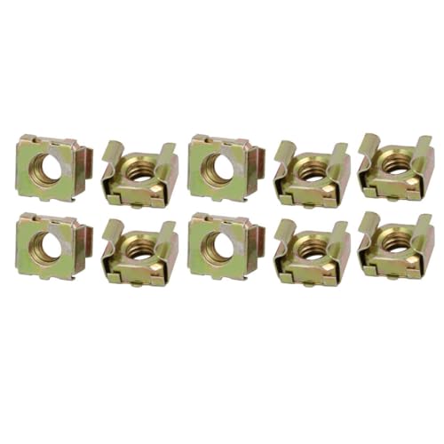 PATIKIL M6 65Mn Molla Acciaio Gabbia Dado, 20pz per Server Scaffale Armadio