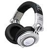 Panasonic RP-DH1200 DJ koptelefoon (50 mm converter, 50 ohm / 1 kHz impedantie, 107 db/mw, afneembare spiraalkabel, 6,3 mm adapter) zilver