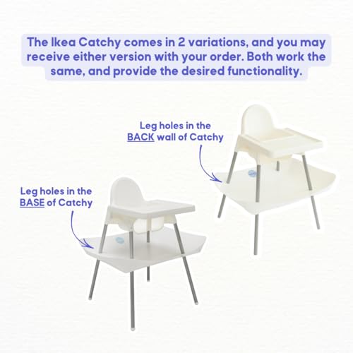 Image of CATCHY - Food Catcher - Compatible with IKEA Antilop High Chair + 11 Other High Chairs - Highchair Sold Separately - Baby & Toddler Food & Mess Catcher - Under High Chair Accessory | High Chair Food Catcher - High Chair Sold Separately - Baby & Toddler Food & Mess Catcher - Under High Chair Accessory