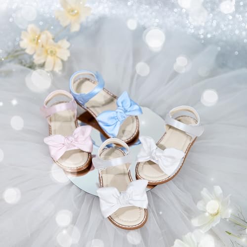 Image of ESTINE Toddler /Little Kid Girls Bow Open Toe Flat Evening Dress Sandals