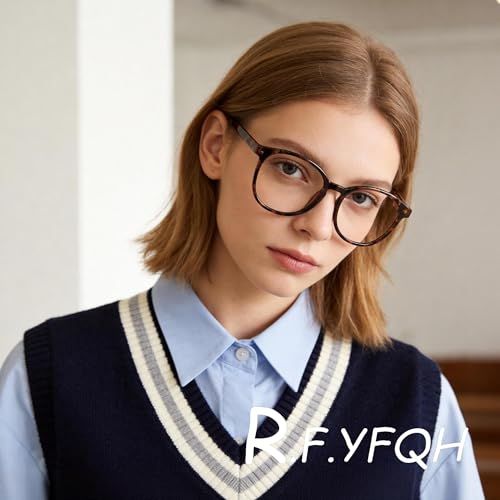 Image of Blue Light Blocking Glasses for Women Men, Square Thick Frame Anti Eyestrain & UV Glare JF6218