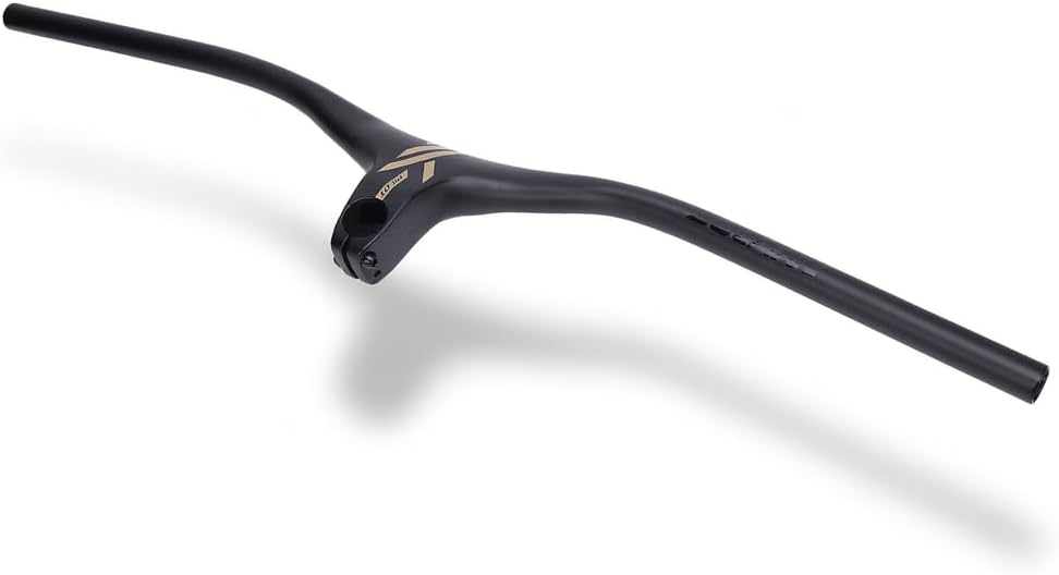 RiToEasysports Mountain Cycling Handlebar, Aluminum Alloy Integrated Handlebar Comfortable Grip Cycling Riser Handlebar Lightweight Cycling Handlebar for Mountain Cycling