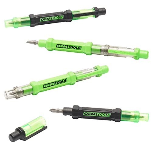 Oemtools 22537 6 Way Pen Screwdrivers 4 Pack, Portable Multipurpose Screwdriver Pen Tool, Double Ended Pocket Pens, Black And Green #TOP30