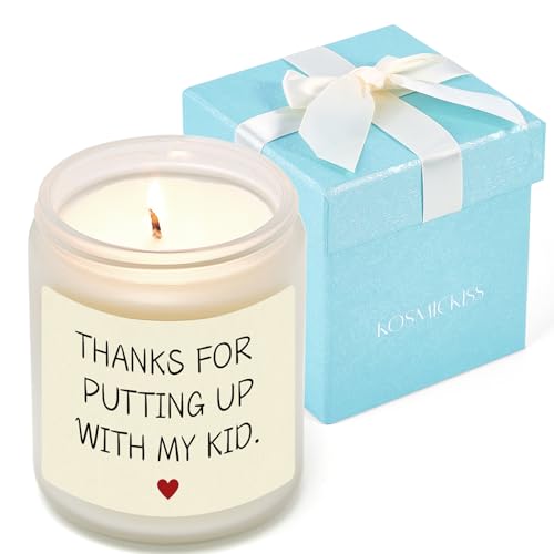 Teacher Appreciation Gifts - Scented Soy Wax Candle for Women Men Teachers Thank You Teacher Gifts for Graduation Retirement Birthday End of School Year