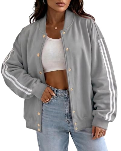 Grey Baseball Jacket
