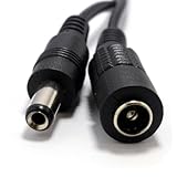 5,5 x 2,1 mm DC Alimentation Fiche Vers Femelle vidéosurveillance CCTV d'extension Rallonge Cordon câble 1 m [1 mètre/1m]