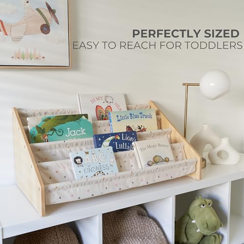 Decorative Wooden Bookshelf for Kids Rooms - Easy Install Montessori Shelf by ZICOTO - Image 3
