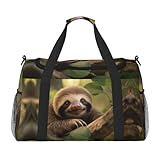 Maleta de mano con estampado de perezoso para bebés y hombres, Talla única