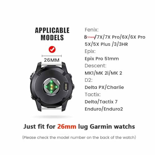 Correa Milanesa 26 mm para Garmin Fenix miniatura 3