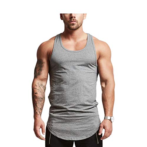 Mens 3Pack Workout Stringer Tank Tops Fitness Performance Muscle Sleeveless Shirts Gym Training Bodybuilding Vest(Nygybk 2Xl) #TOP1