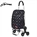 WYZXR Chariot de Courses Pliable à 6 Roues, avec Sac en Toile imperméable Amovible, pour épicerie, Chariot léger à Monter Les escaliers 55L Shopping (Couleur : C)
