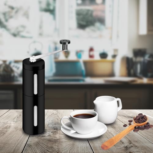 Moedor de Café Prático Manual Com Sistema Exclusivo de Moagem Regulável de Cerâmica Manivela Inox (P